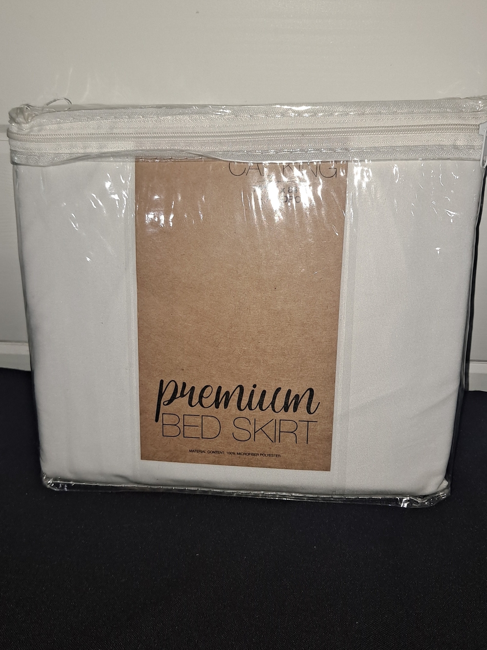 Premium White Bed Skirt - Unbranded